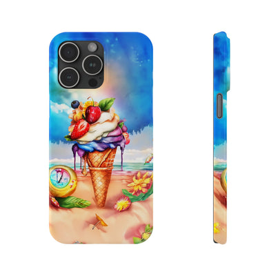 Summer Ice Cream Cone Slim Cute Phone Cases for Iphone  | iPhone 15 Case | iPhone 15 Pro Max Case, Iphone 14, Iphone 14 Pro Max, Iphone 13