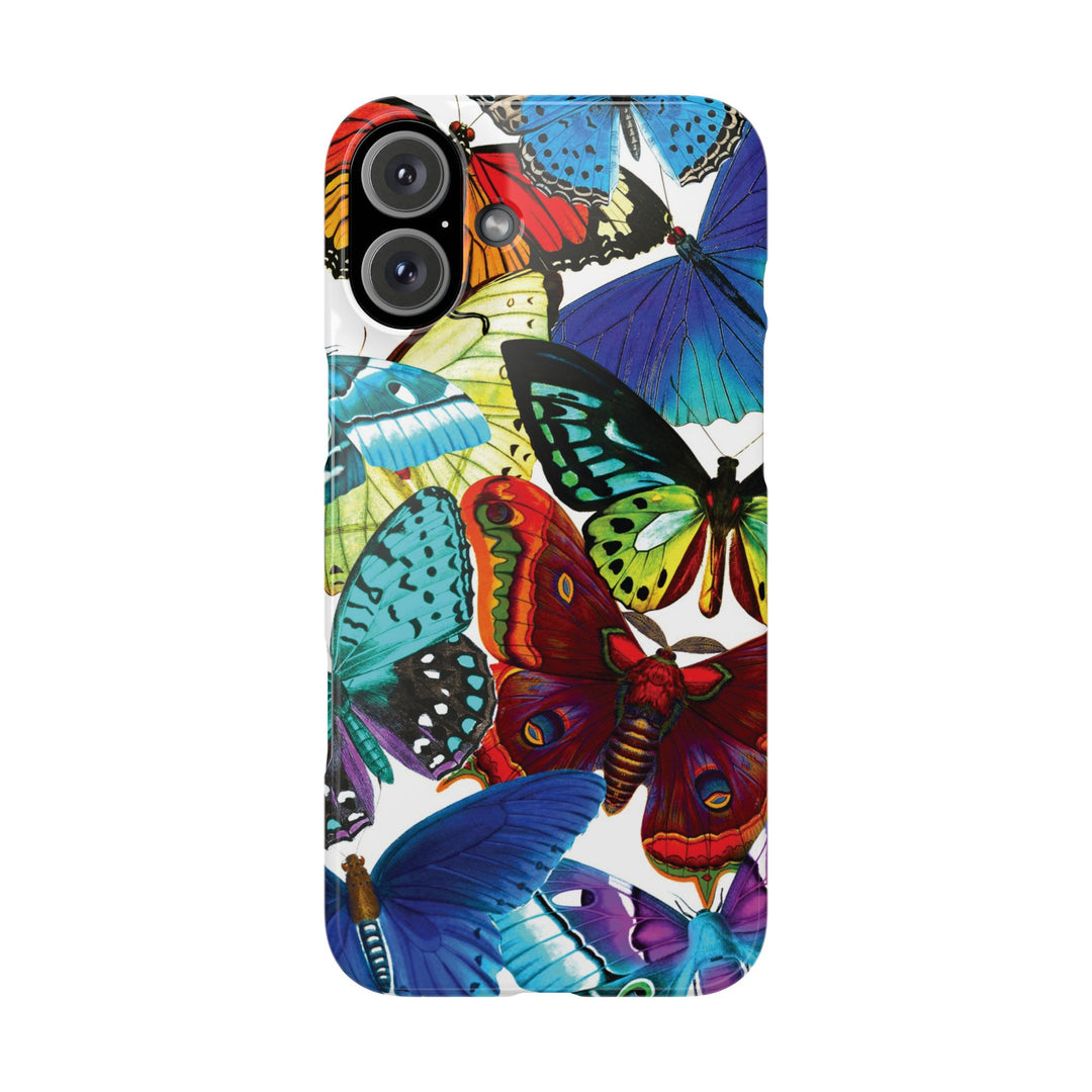 Slim Bright Butterflies Gift for Her Cute Phone Cases for Iphone 16 Pro Max | iPhone 15 Case | iPhone 15 Pro Max Case, Iphone 14, Iphone 14 Pro Max, Iphone 13 12 11 8 7 - Studio40ParkLane