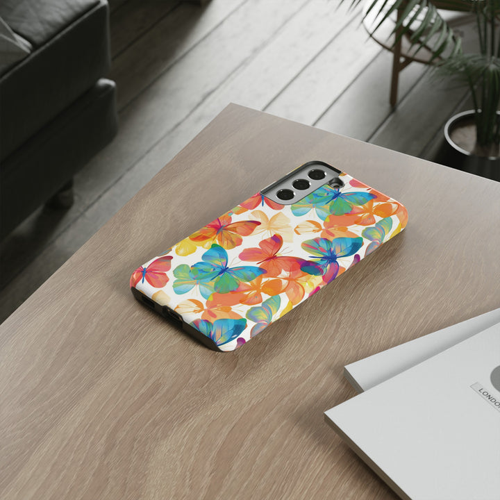 Cute Samsung Case | Cool Iphone Case | Summer Bright Butterflies, Samsung S24, S23, S22, S21, IPhone 15 Case | Iphone 14 Case, Iphone 13 Case - Studio40ParkLane