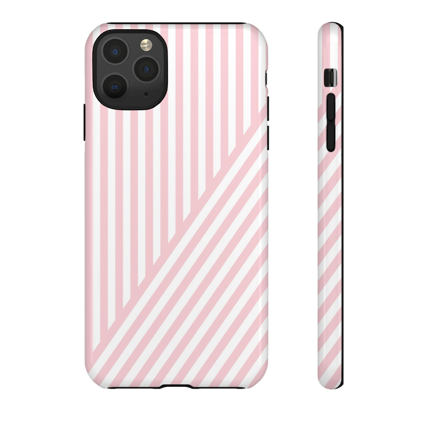 Custom Personalized Tough Phone Case - Aesthetic Stripes - For iPhone 17 Pro Max iPhone 16 Pro iPhone 15 Iphone 14 Iphone 13 Plus 13 12 11 - Studio40ParkLane