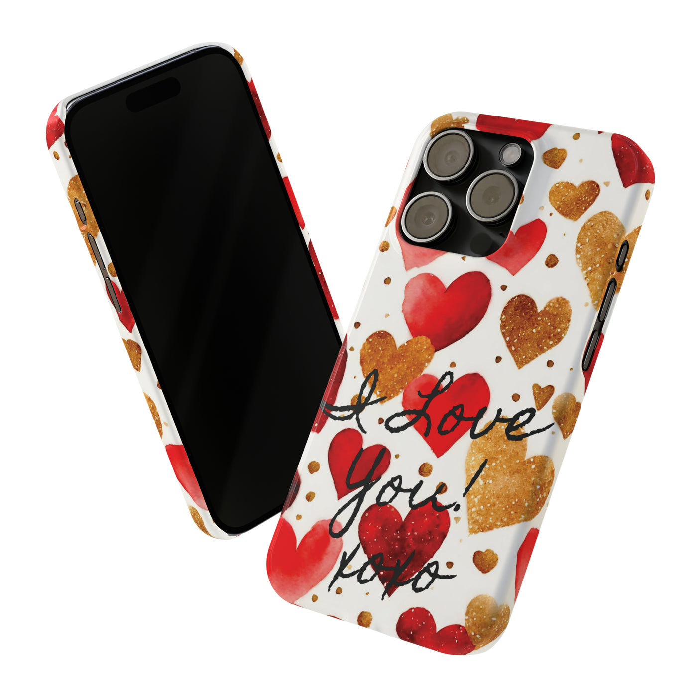 Slim Cute iPhone Cases - | iPhone 15 Case | iPhone 15 Pro Max Case, Iphone 14 Case, Iphone 14 Pro Max, Iphone 13, Valentine Hearts Love