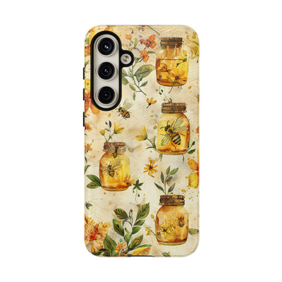 Impact Resistant, Honey Bees, Cute Phone Cases for Samsung S24, S23, S22, S21, IPhone 15 pro Iphone 14 pro Iphone 13 IPhone 12 Iphone 11