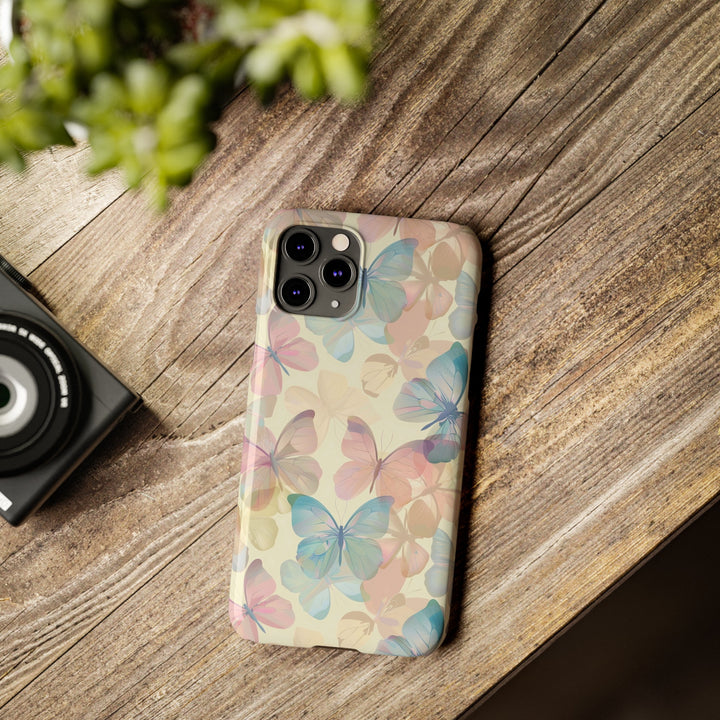 Slim Cute Phone Cases for Iphone - | iPhone 15 Case | iPhone 15 Pro Max Case, Iphone 14 Case, Iphone 14 Pro Max, Iphone 13, Summer Pastel Butterflies - Studio40ParkLane