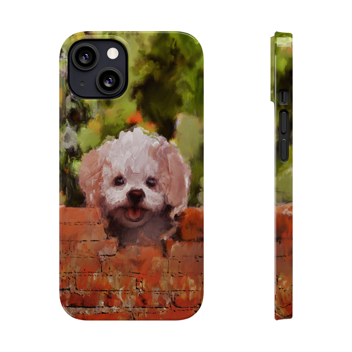 Slim Cute Phone Cases for Iphone - | iPhone 15 Case | iPhone 15 Pro Max Case, Iphone 14 Case, Iphone 14 Pro Max, Iphone 13, Bichon Frise Dog - Studio40ParkLane