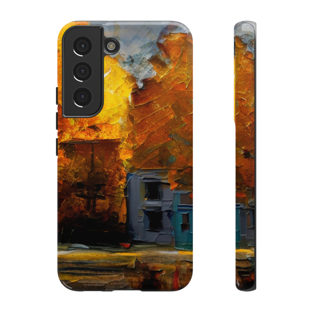 Impact Resistant, Fall Leaves Oil Painting, Cute Phone Cases for Samsung S24, S23, S22, S21, IPhone 15 pro Iphone 14 pro Iphone 13 IPhone 12 Iphone 11 - Studio40ParkLane