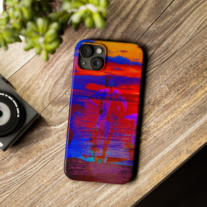 Slim Cute Phone Cases for Iphone | iPhone 15 Case | iPhone 15 Pro Max, Iphone 14 Case, Iphone 14 Pro Max, Iphone 13, Red Blue Sunset - Studio40ParkLane