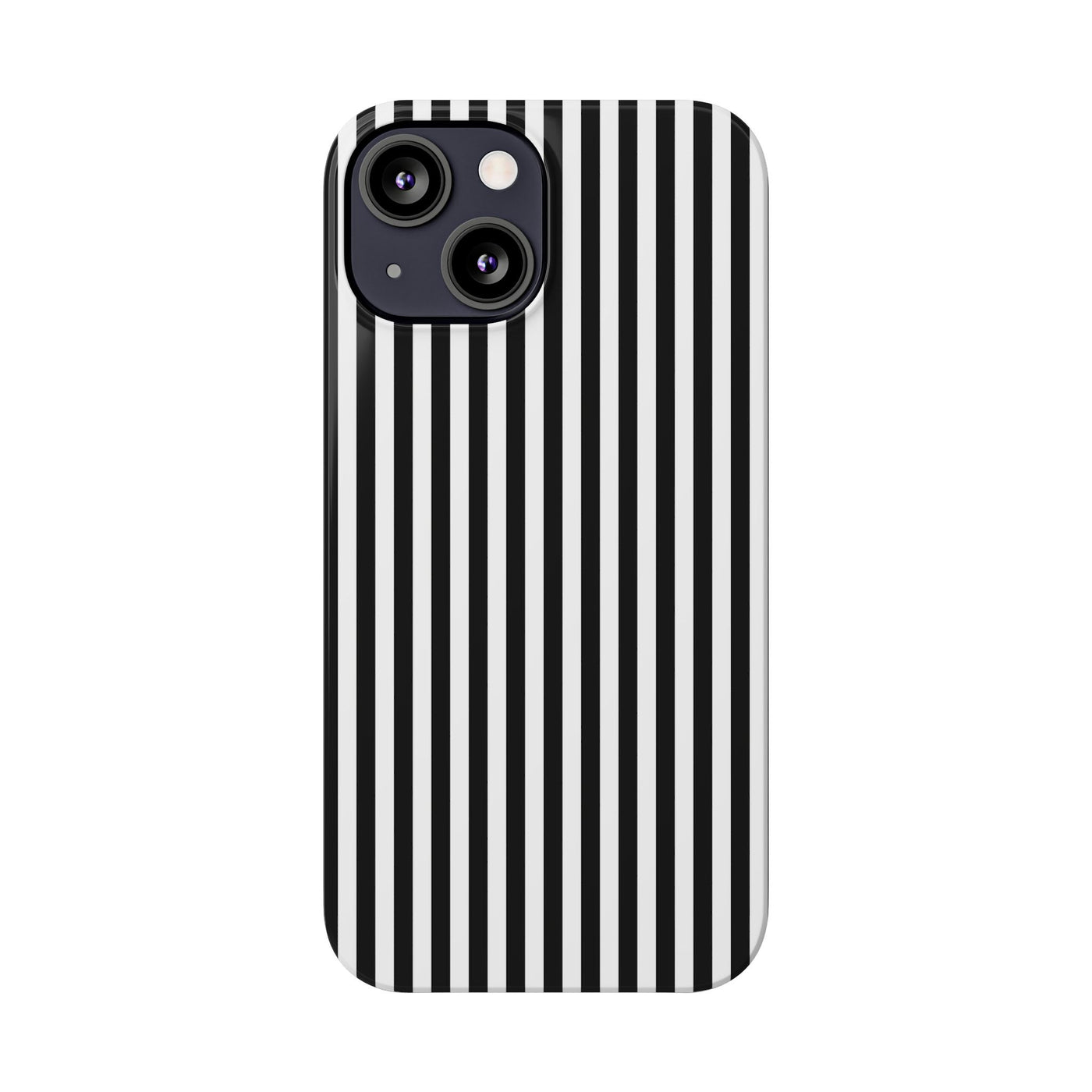 Slim Black White Striped Cute Phone Case for Iphone 16 - | iPhone 15 Pro Max Case | iPhone 14 Case Iphone 13 12 11 10 9 8 7 Gift for Her - Studio40ParkLane