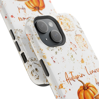 Fall Leaves Pumpkins Tough Magsafe Cute Phone Cases for Iphone | iPhone 15 Case | iPhone 15 Pro Max Case, Iphone 14, Iphone 14 13 12 11 10 9 8 7 - Studio40ParkLane