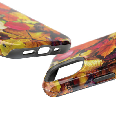 Aesthetic Tough Magsafe Fall Leaves Foliage Phone Case - For iPhone 17 Pro Max iPhone 16 Pro iPhone 15 Iphone 14 Plus 13 Pro 12 11 10 - Studio40ParkLane