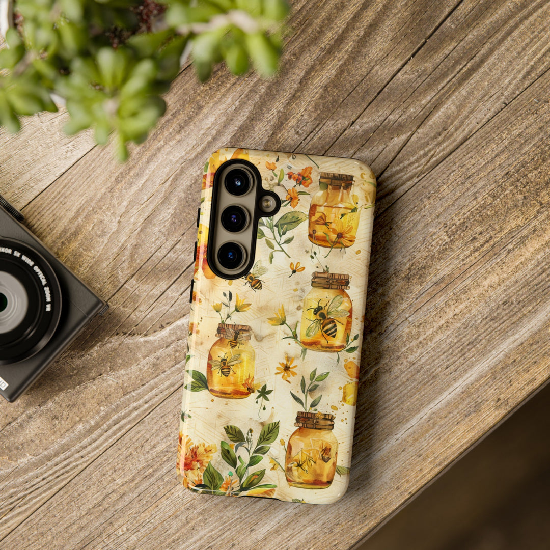 Impact Resistant, Honey Bees, Cute Phone Cases for Samsung S24, S23, S22, S21, IPhone 15 pro Iphone 14 pro Iphone 13 IPhone 12 Iphone 11 - Studio40ParkLane