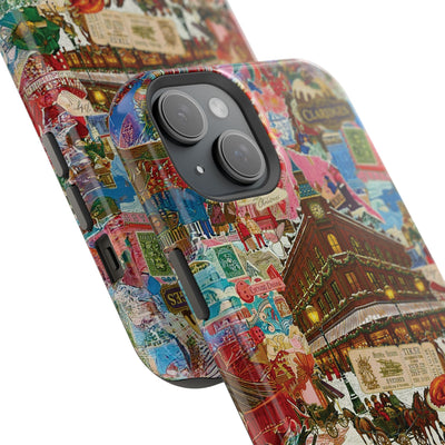 Aesthetic Tough Magsafe London Coquette Collage Phone Case - For iPhone 17 Pro Max iPhone 16 Pro iPhone 15 Iphone 14 Plus 13 Pro 12 11 10 - Studio40ParkLane