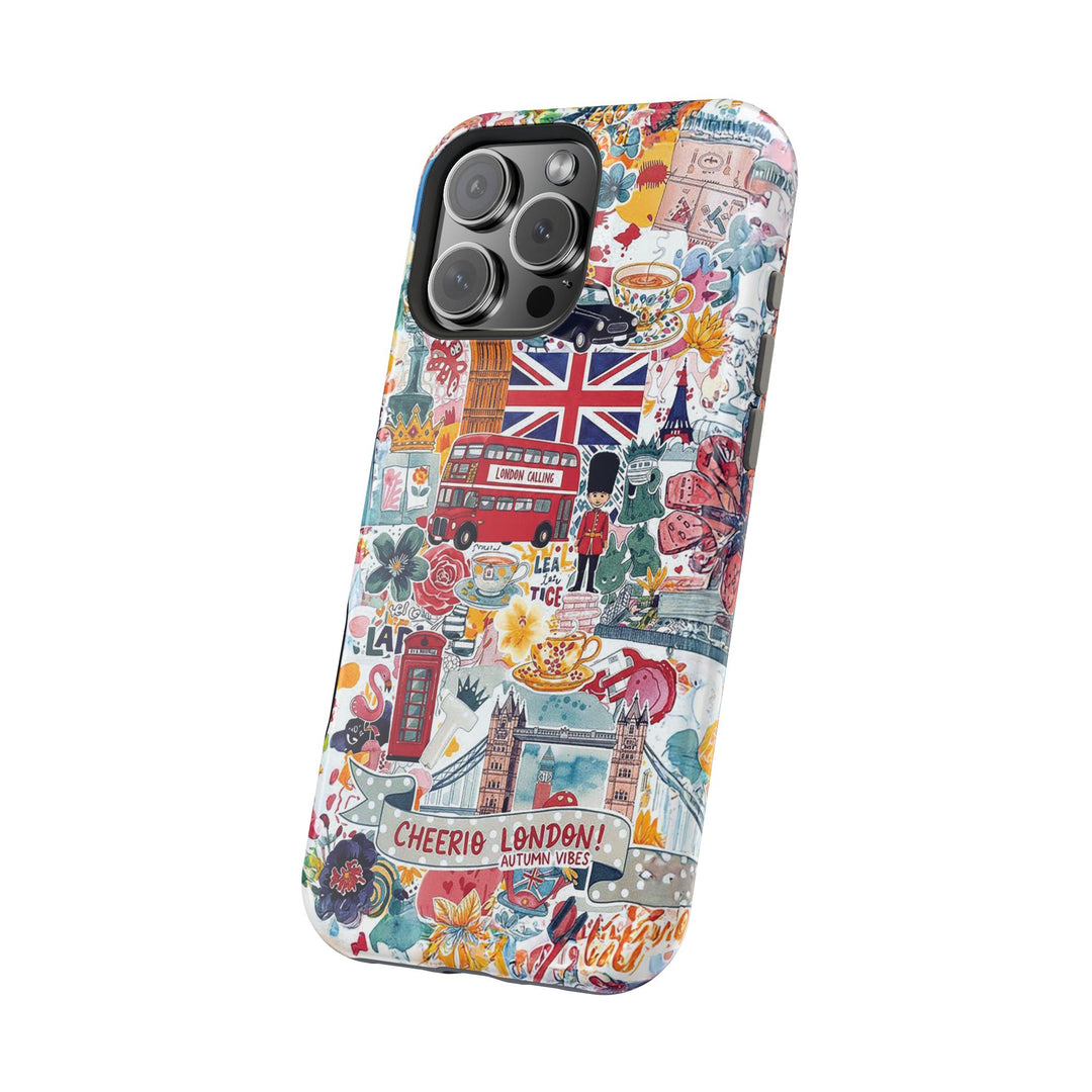 London England Coquette Collage Tough Magsafe Cute Phone Cases for Iphone | iPhone 17 Pro Max Case, Iphone 16, Iphone 15 14 13 12 11 10 9 - Studio40ParkLane