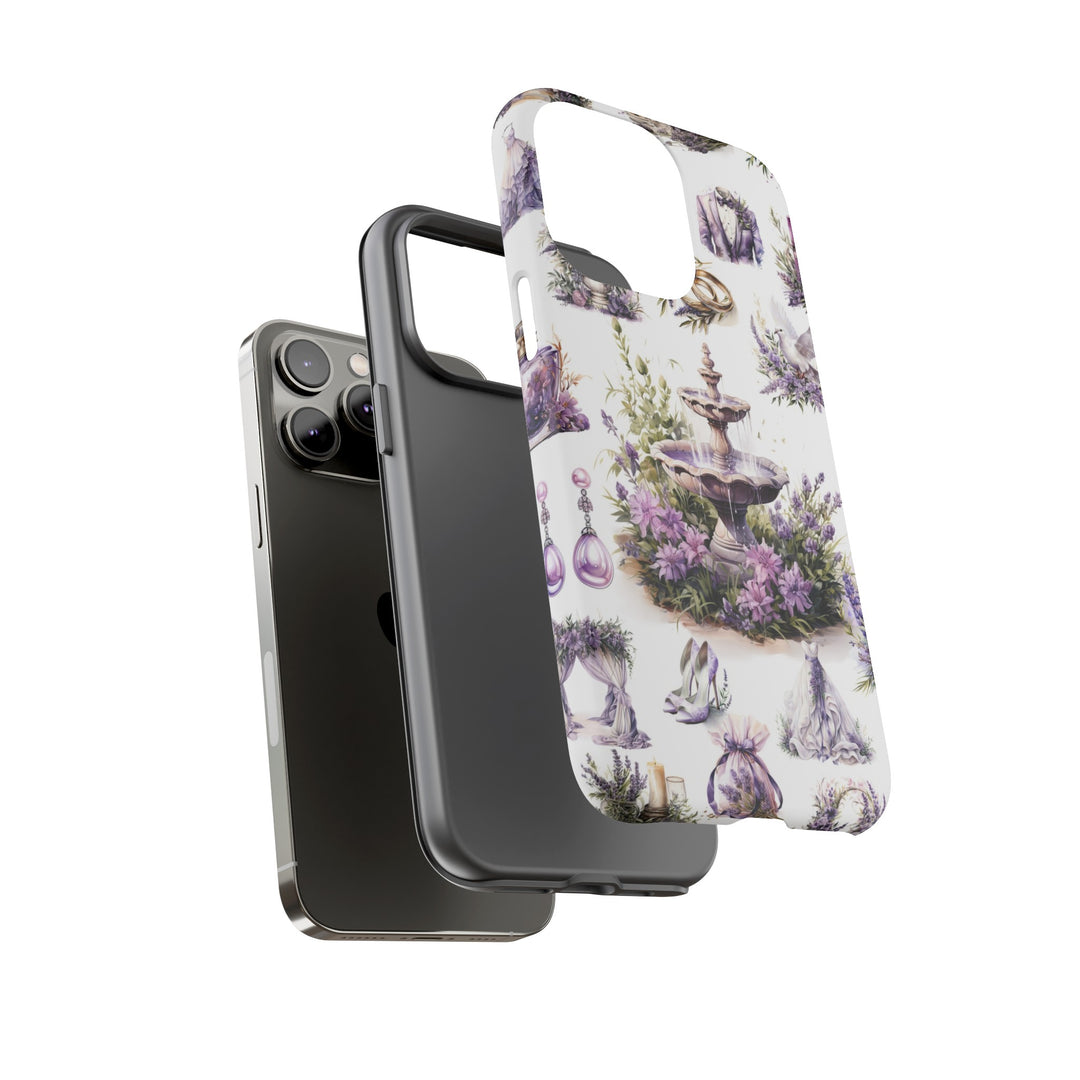 Impact Resistant, Lavender Wedding, Cute Phone Cases for Samsung S24, S23, S22, S21, IPhone 15 pro Iphone 14 pro Iphone 13 IPhone 12 Iphone 11 - Studio40ParkLane