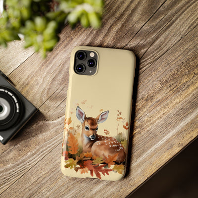 Slim Autumn Fall Deer Gift for Her Cute Phone Cases for Iphone 16 | iPhone 15 Case | iPhone 15 Pro Max Case, Iphone 14, Iphone 14 Pro Max, Iphone 13, Slim