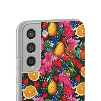 Cute Flexi Phone Cases, For Iphones and Samsung Galaxy Phones, Summer Mixed Fruit, Galaxy S23 Phone Case, Samsung S22 Case, Samsung S21, Iphone 15, Iphone 14, Iphone 13