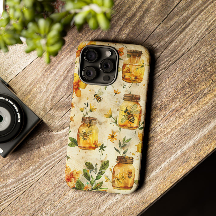 Impact Resistant, Honey Bees, Cute Phone Cases for Samsung S24, S23, S22, S21, IPhone 15 pro Iphone 14 pro Iphone 13 IPhone 12 Iphone 11 - Studio40ParkLane
