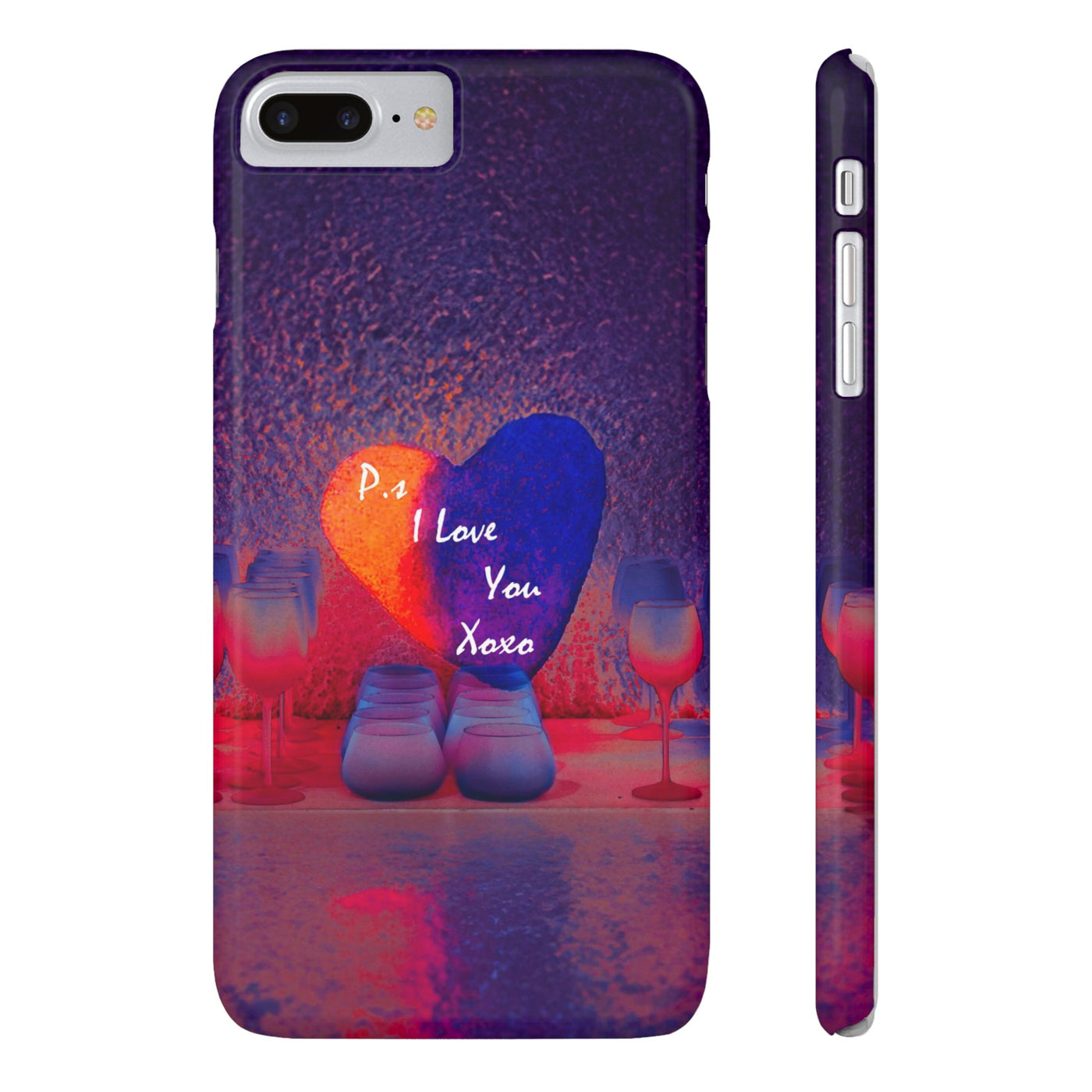 Sunset Valentine Heart Slim Cute Phone Cases for Iphone | iPhone 15 Case | iPhone 15 Pro Max Case, Iphone 14, Iphone 14 Pro Max, Iphone 13, 12