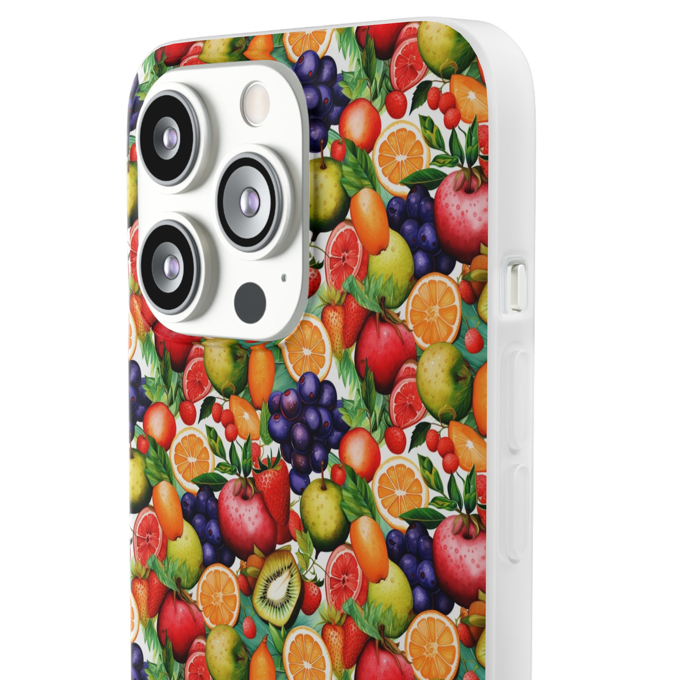 Cute Flexi Phone Cases, Summer Fruit Mix, Compatible with Samsung Galaxy S23, Samsung S22, Samsung S21, Samsung S20, Galaxy S20 Ultra