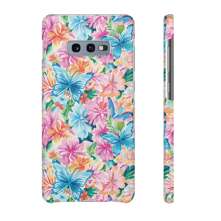 Sleek Snap Butterflies Flowers Cute Phone Case for iPhone 16 15 14 13 12 11 X Xs Max Xr Pro Plus Samsung Galaxy S24 S23 S22 S21 S20 Ultra