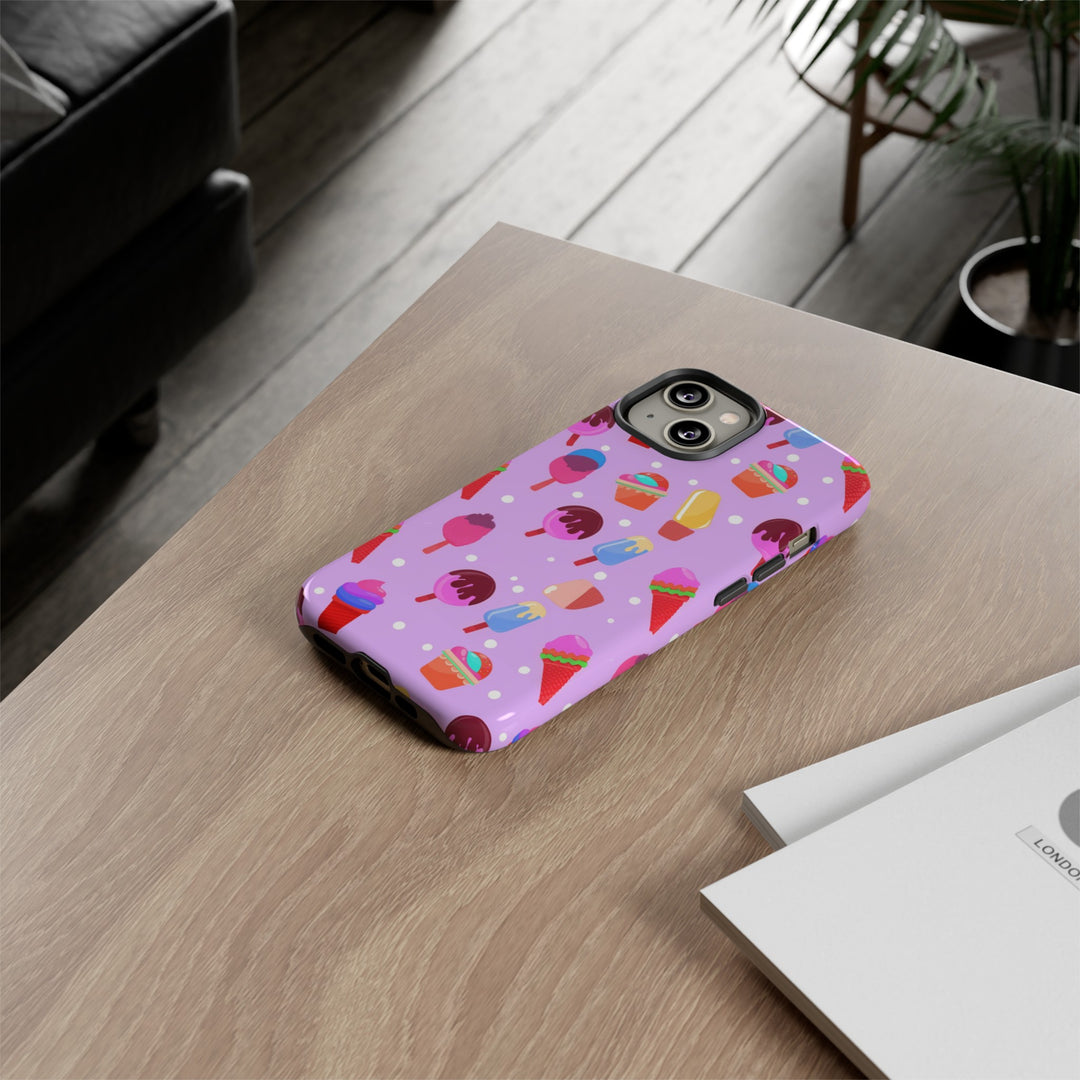 Cute Samsung Case | Cool Iphone Case | Summer Pink Ice - Cream, Samsung S24, S23, S22, S21, IPhone 15 Case | Iphone 14 Case, Iphone 13 Case - Studio40ParkLane
