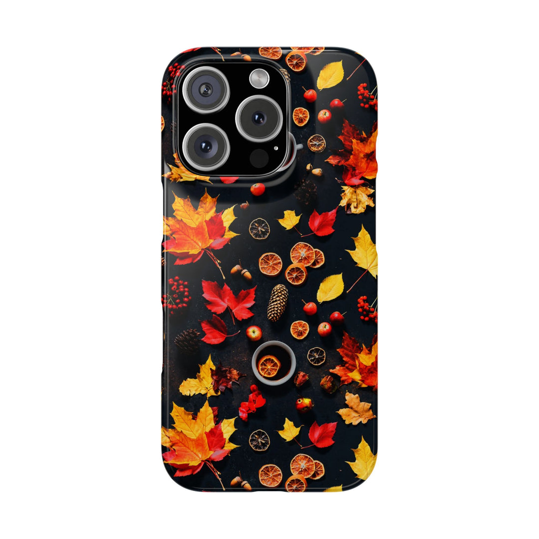 Slim Cute Fall Leaves Collage Phone Cases for Iphone | iPhone 15 Case | iPhone 15 Pro Max Case, Iphone 14, Iphone 14 Pro Max, Iphone 13, Iphone 16 - Studio40ParkLane
