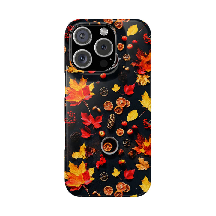 Slim Cute Fall Leaves Collage Phone Cases for Iphone | iPhone 15 Case | iPhone 15 Pro Max Case, Iphone 14, Iphone 14 Pro Max, Iphone 13, Iphone 16 - Studio40ParkLane