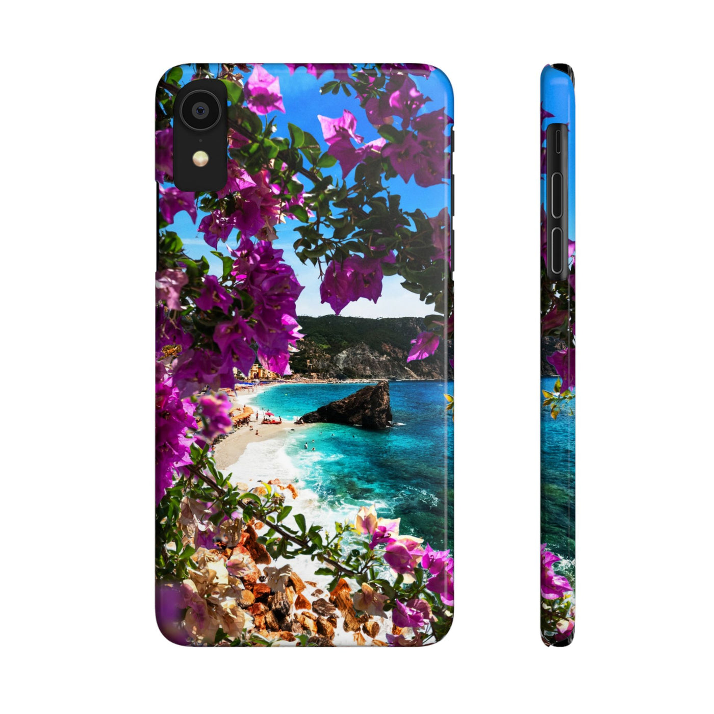 Bougainvillea Sea View Slim Cute Phone Cases for Iphone  | iPhone 15 Case | iPhone 15 Pro Max Case, Iphone 14, Iphone 14 Pro Max, Iphone 13