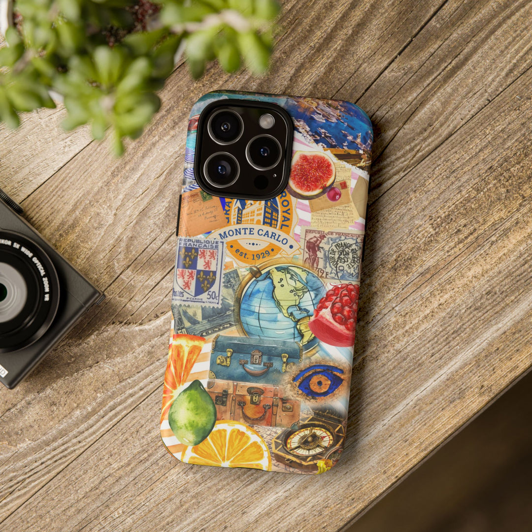 Cute European Summer Collage Phone Case, for IPhone 16 Case | Iphone 15, Iphone 14, IPhone 13 Case, 11 8 7, Samsung Galaxy S24, S23, S22, S21 Extra Protective - Studio40ParkLane