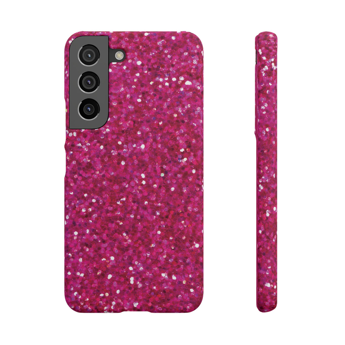 Snap Non-Glitter Muted Pink Play on "Faux" Glitter Effect Cute Phone Cases for Samsung and Iphone, 16, 15, 14, S24, S23, S22, S21, S20, Plus and Ultra