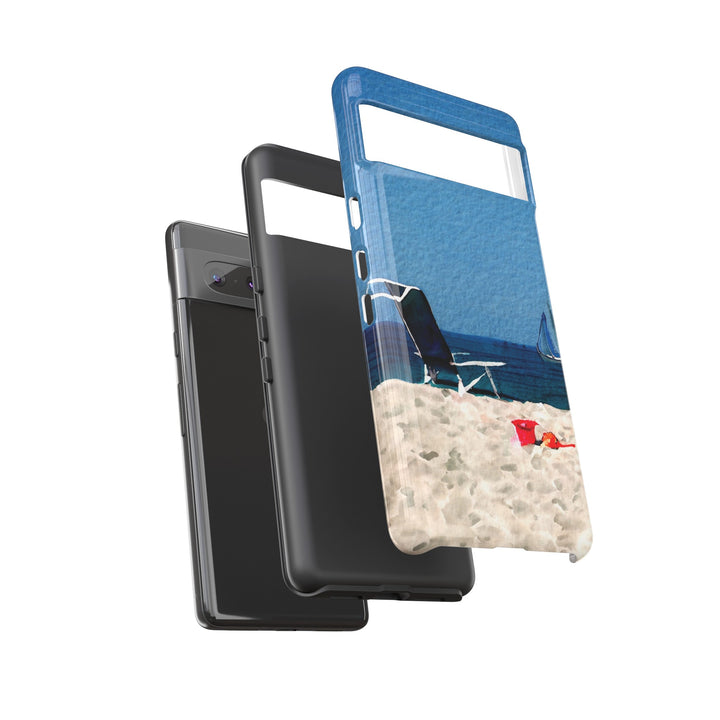 Cute Samsung Case | Cool Iphone Case | Summer Blue Beach Chair, Samsung S24, S23, S22, S21, IPhone 15 Case | Iphone 14 Case, Iphone 13 Case - Studio40ParkLane