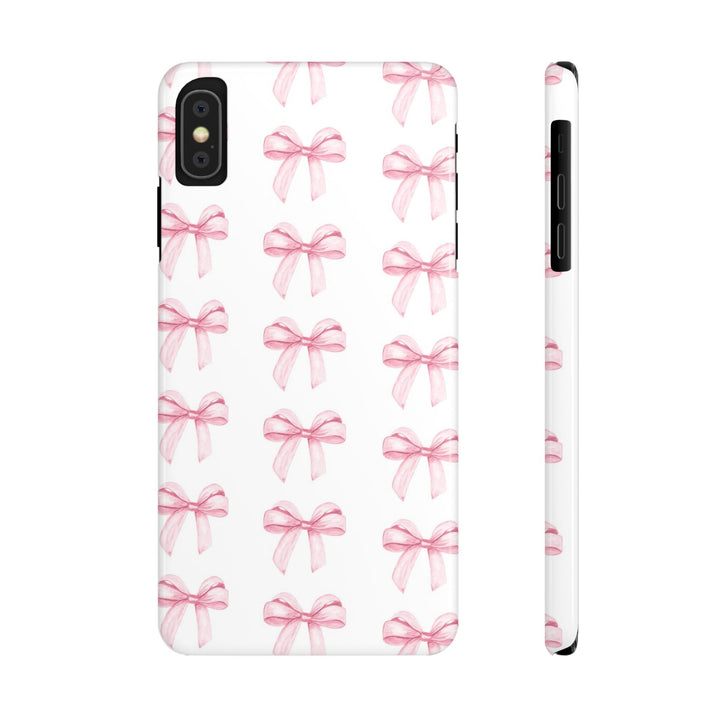 Slim Pink Bows Cute Phone Cases for Iphone 16 Pro Max | iPhone 15 Case | iPhone 15 Pro Max Case, Iphone 14, Iphone 14 Pro Max, Iphone 13 12 11 8 7 - Studio40ParkLane