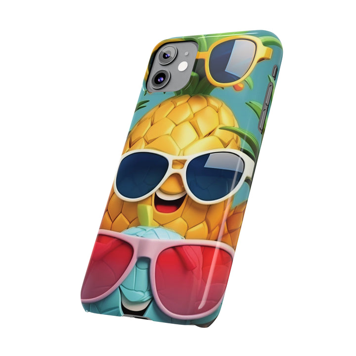 Slim Cute Phone Cases for Iphone - | iPhone 15 Case | iPhone 15 Pro Max Case, Iphone 14 Case, Iphone 14 Pro Max, Iphone 13, Summer Pineapple Fruit - Studio40ParkLane