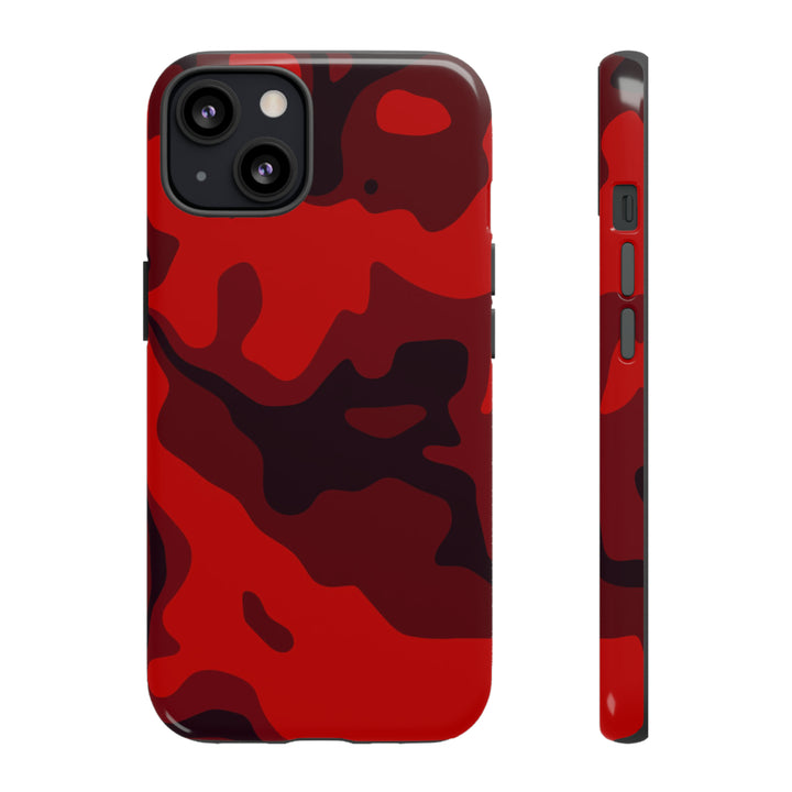 Cute IPhone Case | iPhone 15 Case | iPhone 15 Pro Max Case, Iphone 14 Case, Iphone 14 Pro Max Case IPhone Case for Art Lovers - Red Camo - Studio40ParkLane