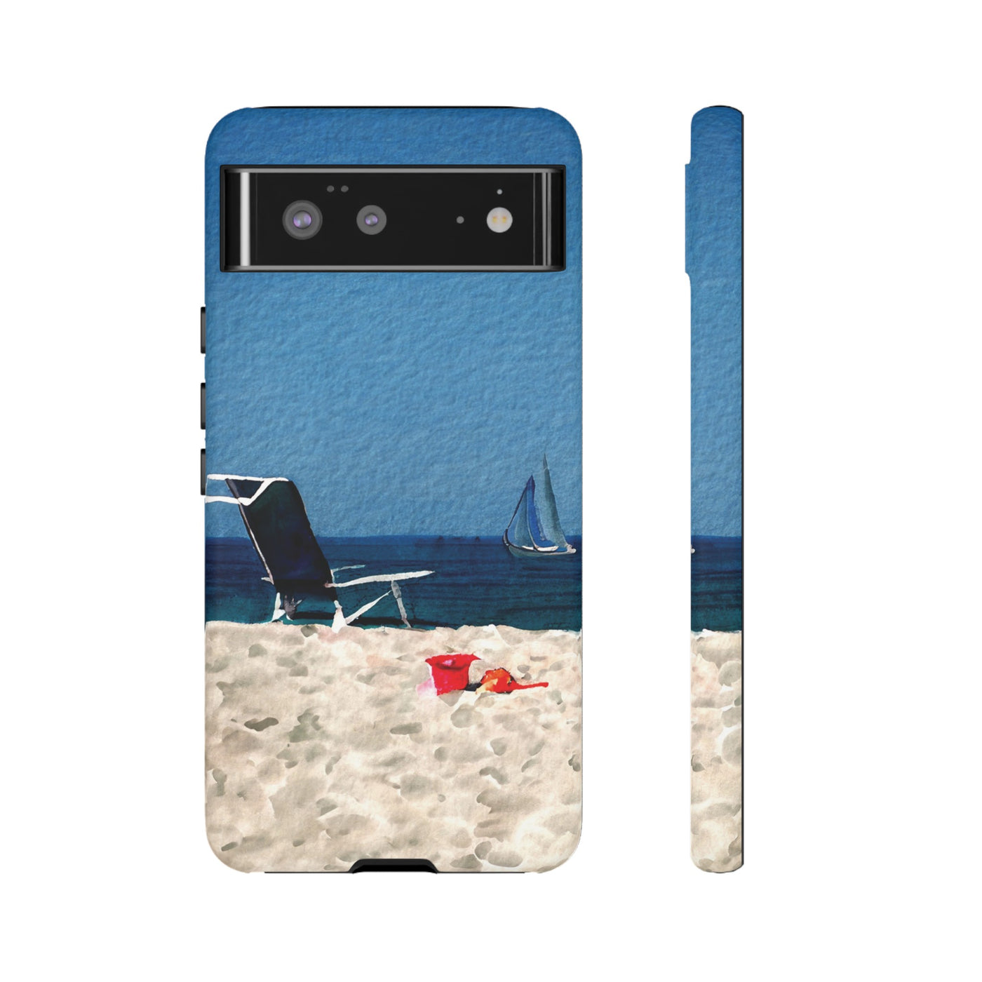 Cute Samsung Case | Cool Iphone Case | Summer Blue Beach Chair, Samsung S24, S23, S22, S21, IPhone 15 Case | Iphone 14 Case, Iphone 13 Case