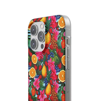 Cute Flexi Phone Cases, For Iphones and Samsung Galaxy Phones, Summer Mixed Fruit, Galaxy S23 Phone Case, Samsung S22 Case, Samsung S21, Iphone 15, Iphone 14, Iphone 13