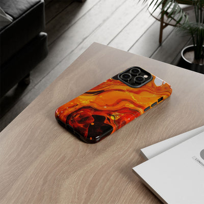 Impact Resistant, Fall Colors Marble, Cute Phone Cases for Samsung S24, S23, S22, S21, IPhone 15 pro Iphone 14 pro Iphone 13 IPhone 12 Iphone 11