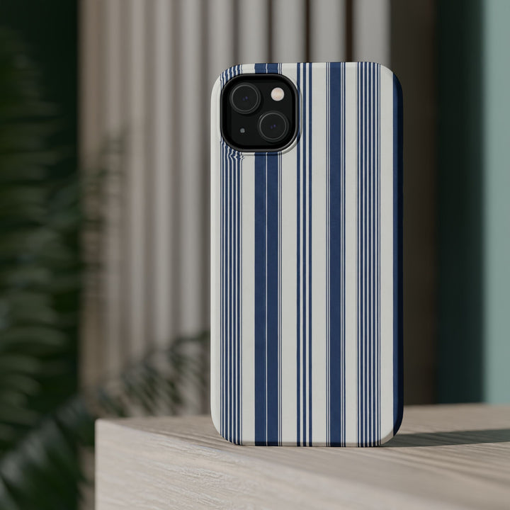 MagSafe Cute Phone Case, Coastal Striped Phone Case for iPhone 17 16 15 14 13 12 Pro Max, Samsung S26 S25 S24 Ultra case - Studio40ParkLane