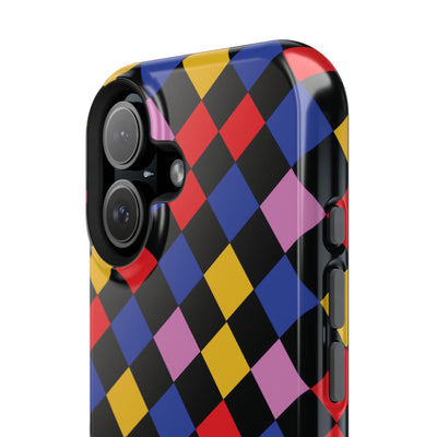 Aesthetic Colorful Checkerboard Tough Magsafe Phone Case - For iPhone 17 Pro Max iPhone 16 Pro iPhone 15 Iphone 14 Plus 13 Pro 12 11 Gift - Studio40ParkLane