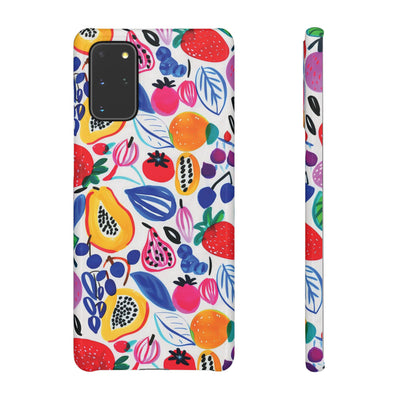 Snap Summer Fruit Gift for Her Cute Phone Cases for Samsung Galaxy S24, S23, S22, S21, S20, Plus, Ultra, Iphone 16, 15, 14, Pro and Max