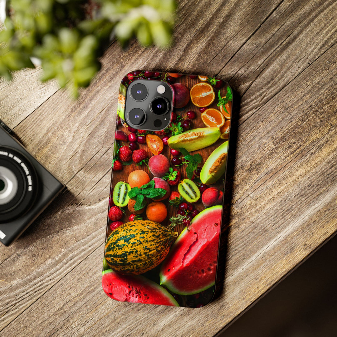 Slim Fall Fruit Collage Phone Cases for Iphone 16 | iPhone 15 Case | iPhone 15 Pro Max Case, Iphone 14, Iphone 14 Pro Max, Iphone 13, Slim Mom Dad Gift - Studio40ParkLane