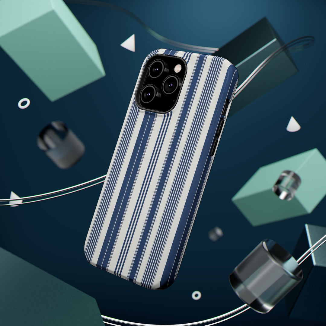 MagSafe Cute Phone Case, Coastal Striped Phone Case for iPhone 17 16 15 14 13 12 Pro Max, Samsung S26 S25 S24 Ultra case - Studio40ParkLane