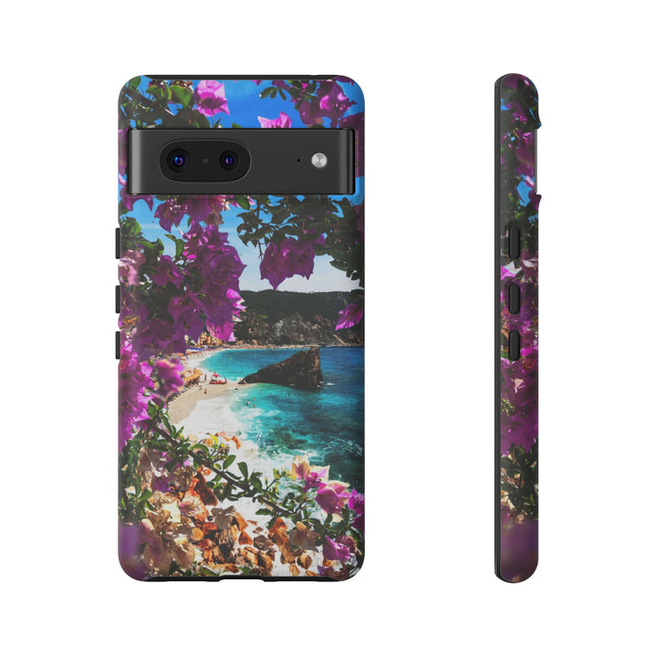 Impact Resistant, Bougainvillea Seaview, Cute Phone Cases for Samsung S24, S23, S22, S21, IPhone 15 pro Iphone 14 pro Iphone 13 IPhone 12 Iphone 11 - Studio40ParkLane
