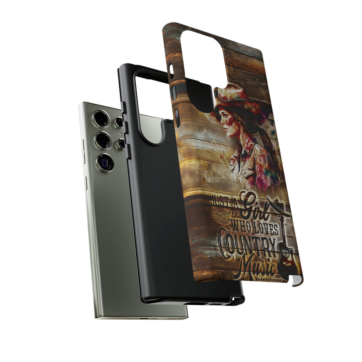 Cute Samsung Phone Case | Aesthetic Samsung Phone Case | Galaxy S23, S22, S21, S20 | Country Music Girl, Protective Phone Case - Studio40ParkLane