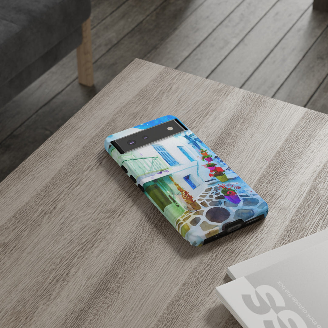 Impact Resistant, Greece House, Cute Phone Cases for Samsung S24, S23, S22, S21, IPhone 15 pro Iphone 14 pro Iphone 13 IPhone 12 Iphone 11 - Studio40ParkLane