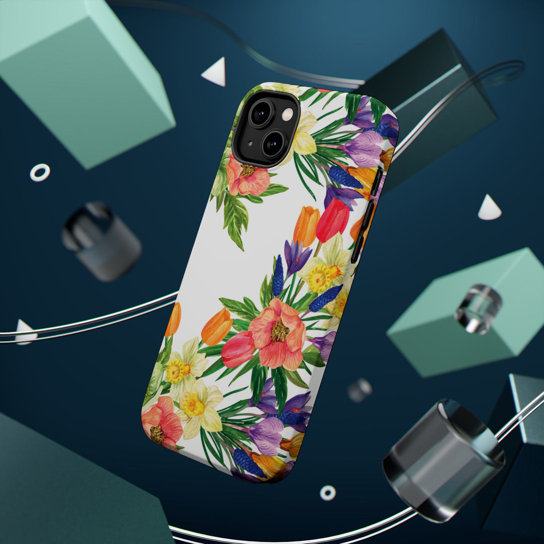 Spring Flowers Magsafe Cute Phone Case for Iphone Gift for Her, iPhone 16 Case iPhone 15 Pro Max Case, Iphone 14, Iphone 14 Pro Max, 13, 12 - Studio40ParkLane