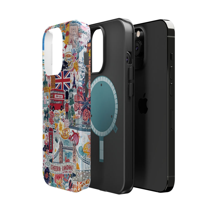 London England Coquette Collage Tough Magsafe Cute Phone Cases for Iphone | iPhone 17 Pro Max Case, Iphone 16, Iphone 15 14 13 12 11 10 9 - Studio40ParkLane