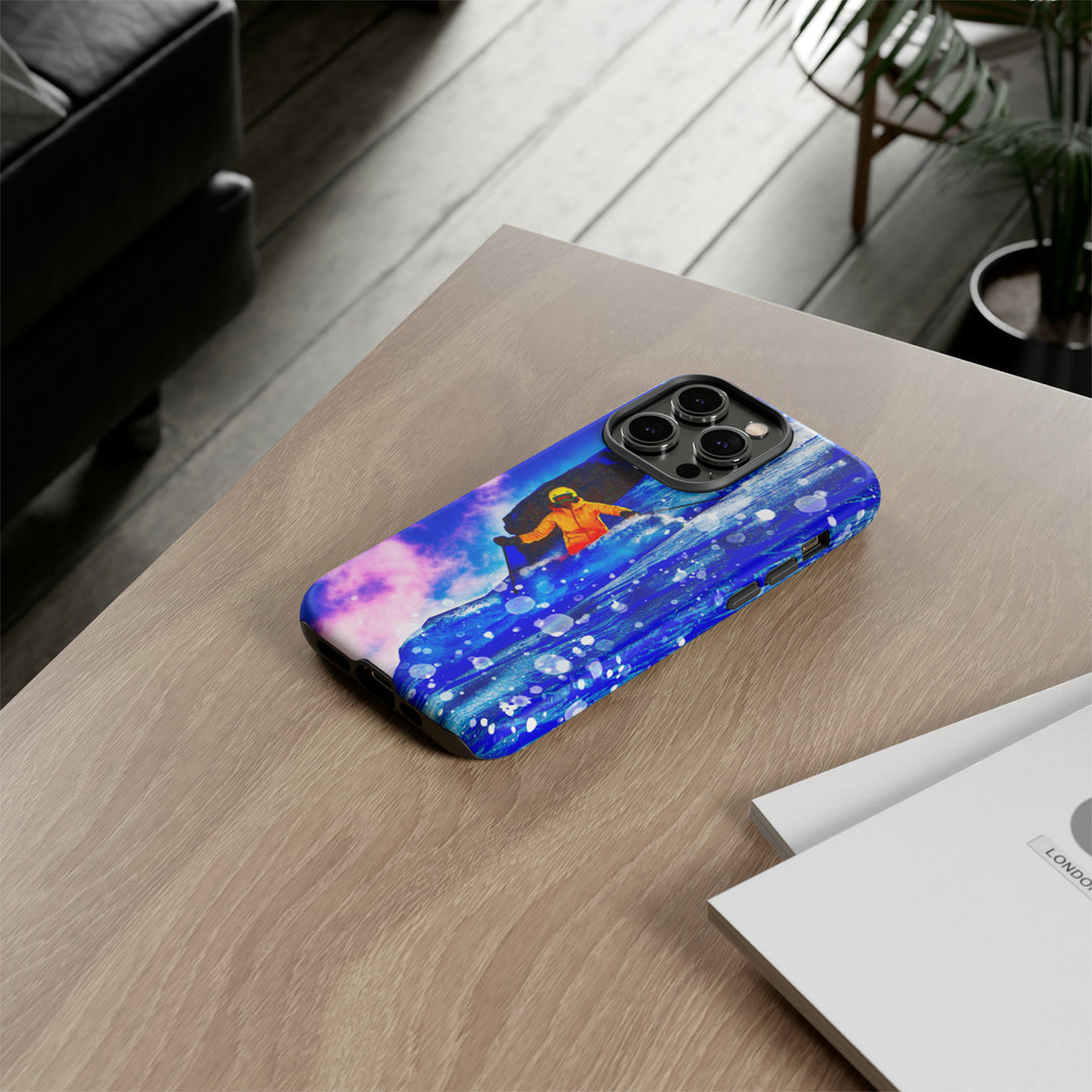 Cute IPhone Case | iPhone 15 Case | iPhone 15 Pro Max Case, Iphone 14 Case, Iphone 14 Pro Max Case IPhone Case for Art Lovers, Skier Mountain - Studio40ParkLane