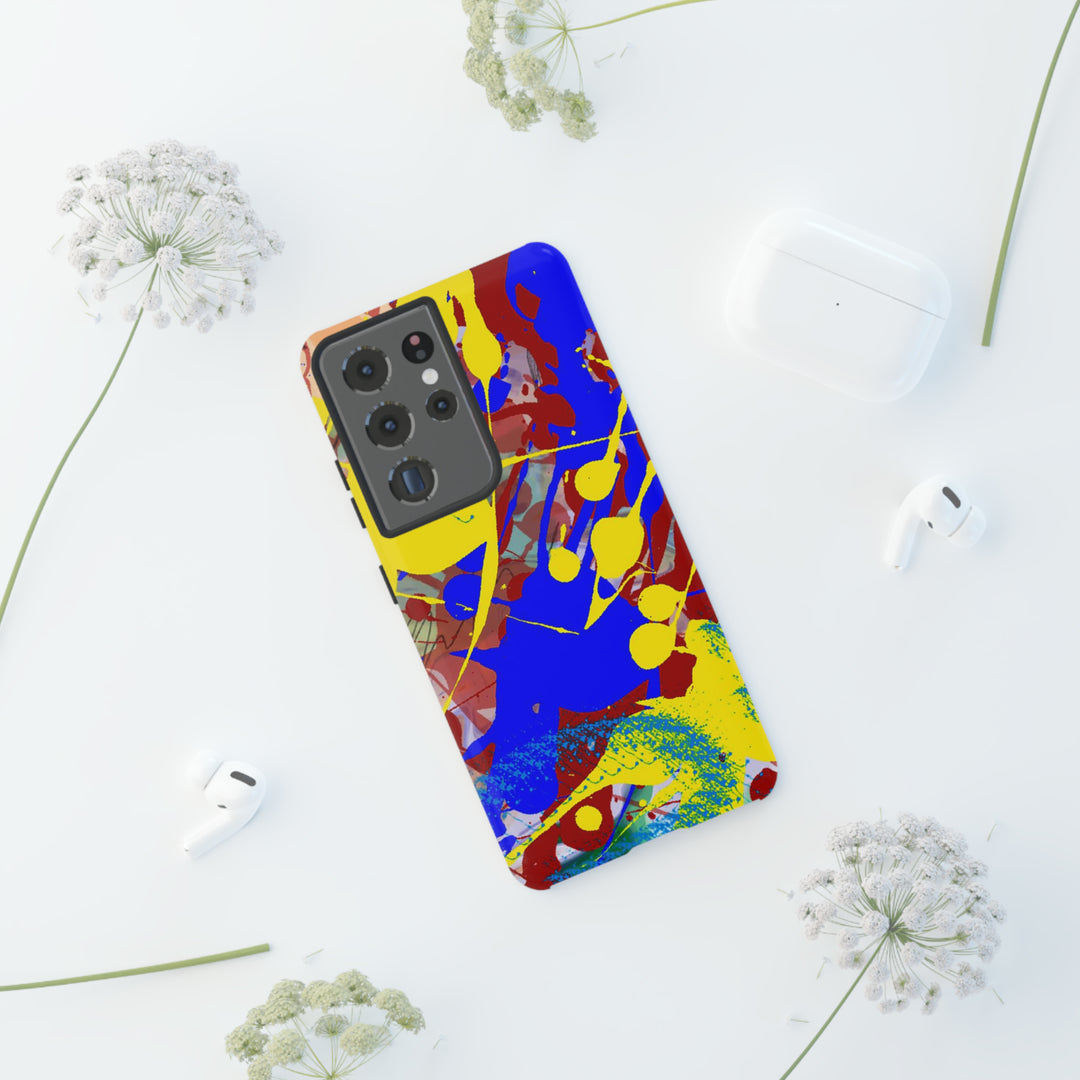 Samsung Galaxy Phone Case | Galaxy S23, S22, S21, S20 | Luxury Case Double Layered | Impact Resistant | Fashionable - Paint Spill 2 - Studio40ParkLane