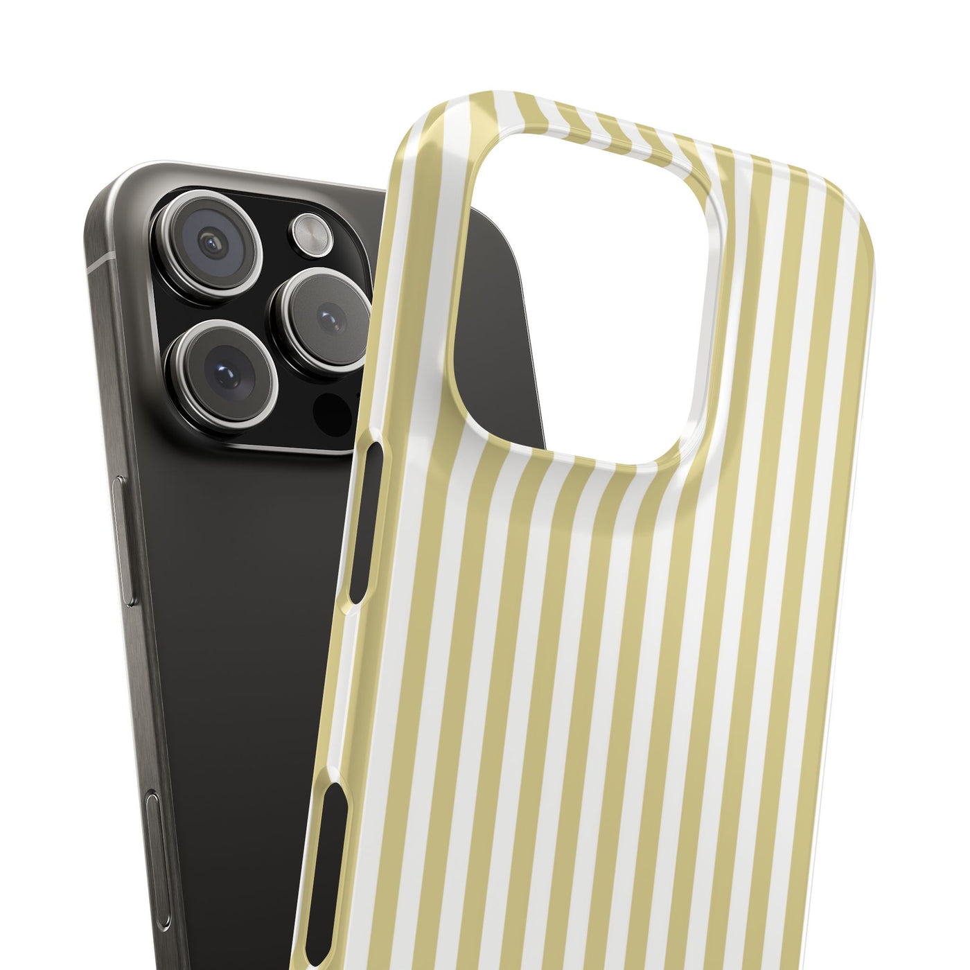 Slim Soft Yellow Striped Cute Phone Case for Iphone 16 - | iPhone 15 Pro Max Case | iPhone 14 Case Iphone 13 12 11 10 9 8 7 XS Gift for Her - Studio40ParkLane