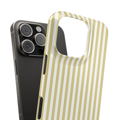 Slim Soft Yellow Striped Cute Phone Case for Iphone 16 - | iPhone 15 Pro Max Case | iPhone 14 Case Iphone 13 12 11 10 9 8 7 XS Gift for Her - Studio40ParkLane